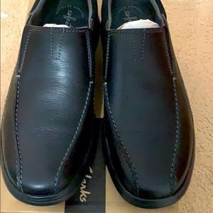 Clarks Men’s Black leather Cotrell Step  11 1/2